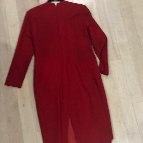 Vintage red dress. Approx size 10 - Picture 2 of 8